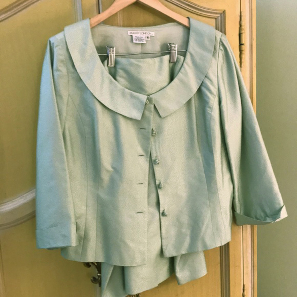 Maggie London silk suit
